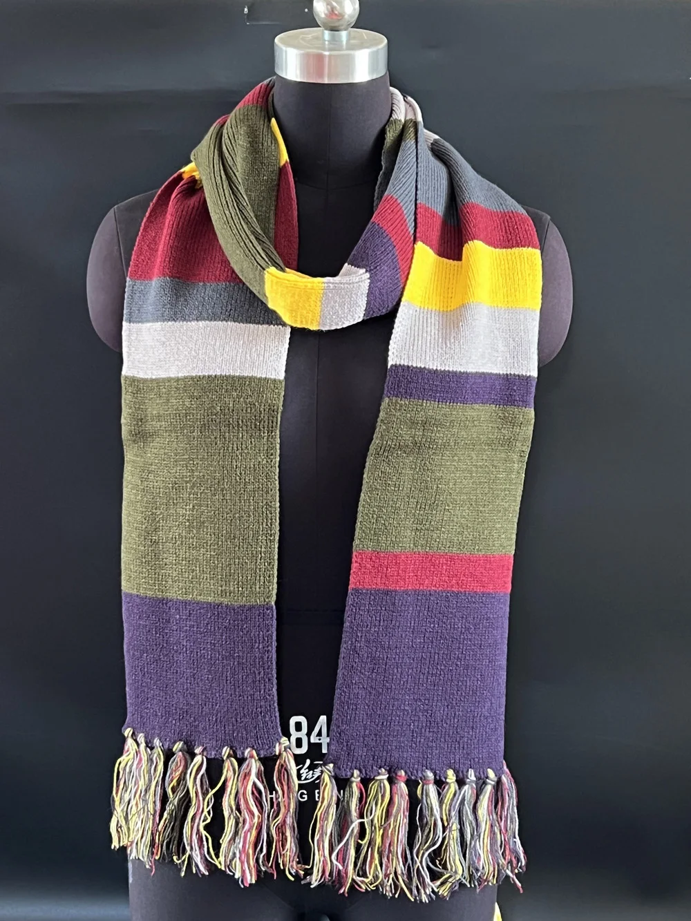 79" Multi Colored Striped Scarf Halloween Gift Holiday Scarves 200 CM * 16