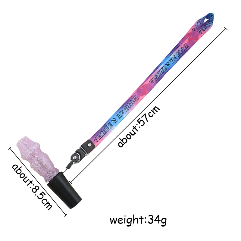Hookah Mouthpieces Water Sheesha Chicha Narguile Silicone Hang Rope Strap Resin Shisha Mouth Tip Cachimba Accessories 6