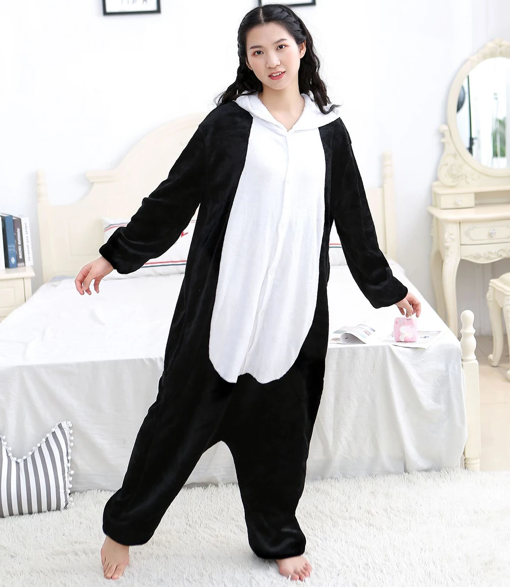 Kigurumi Panda One Piece Pajamas Family Matching Outfits Unisex Cute Animal Jumpsuit Christmas Halloween Adult Cosplay Costumes
