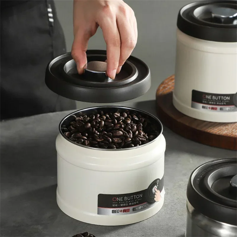 304 Stainless Steel Vacuum Preservation Jar Kitchen Storage Box
