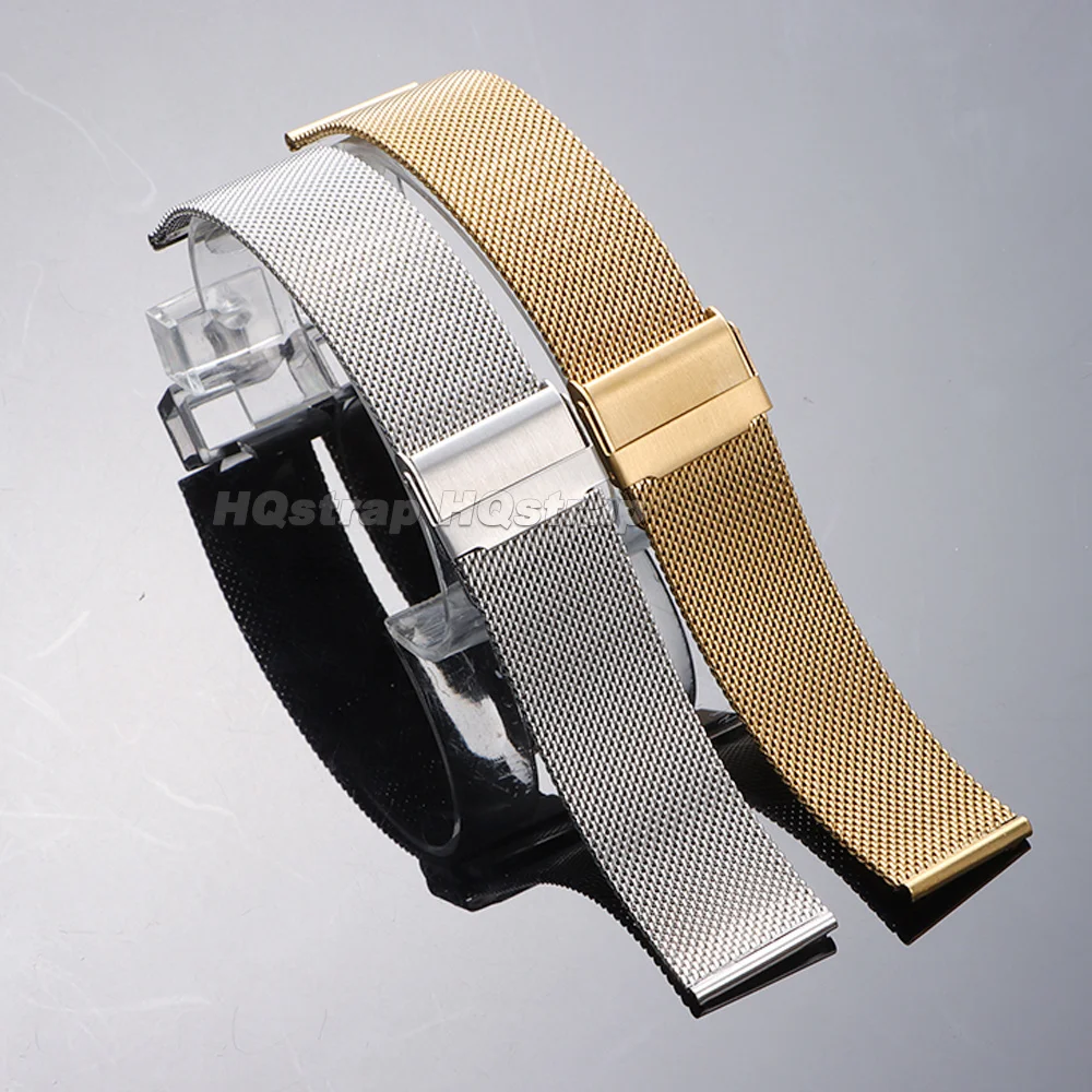 Universal Quick Release Stainless Steel Mesh Watch Strap Bracelet