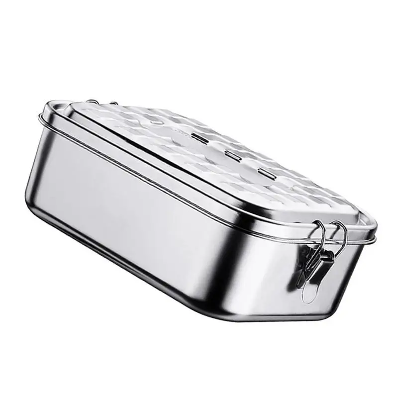 

Anti-leak Lunch Box Food Grade 304 Stainless Steel 1000/1500/1900ML Bento Box Strong Tightness For Storing Various Fruits Snacks