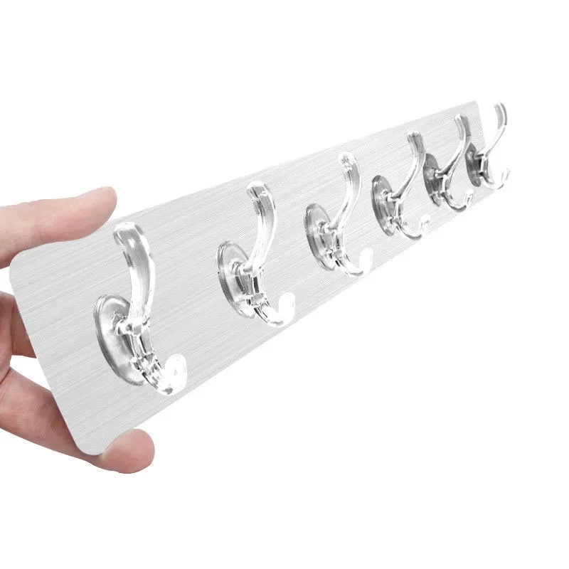 Multifunctional Hooks 3/6 Hooks Transparent Holder Rack