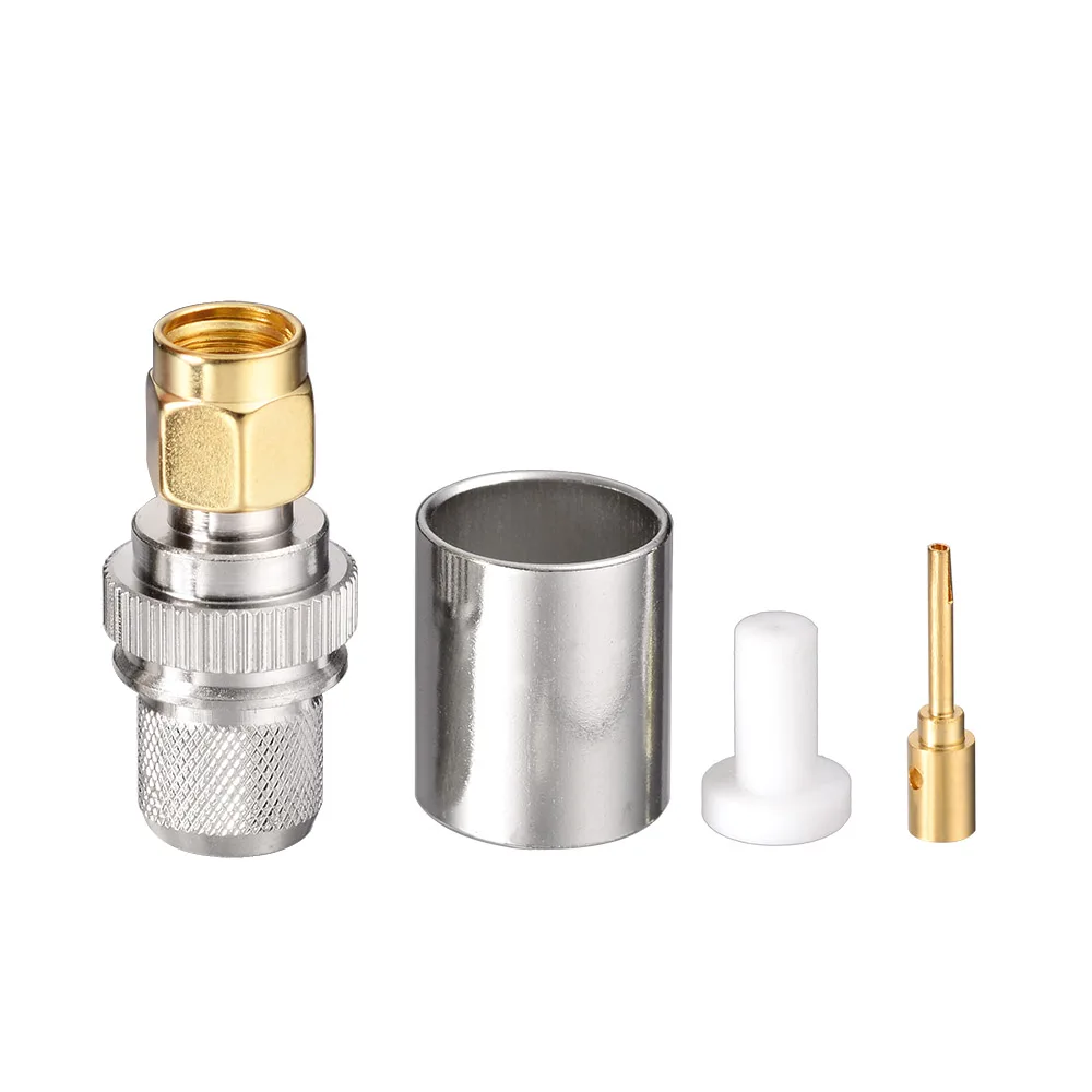 

Superbat RP-SMA Plug Female Connector Straight Crimp for LMR400 Cable