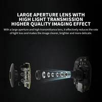 Xiaomi Smart Home 360 °   Caméra de sécurité Mi PTZ 2K, webcam 1296P 3 mégapixels, détection humaine par IA, vision nocturne, fonctionne avec l'application 2