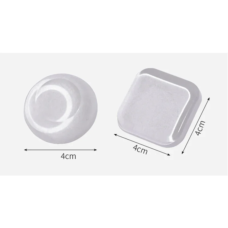 Door Stopper 6pcs Silicone Stickers Handle Bumpers Adhesive Mute Anti-Shock Protect Pad