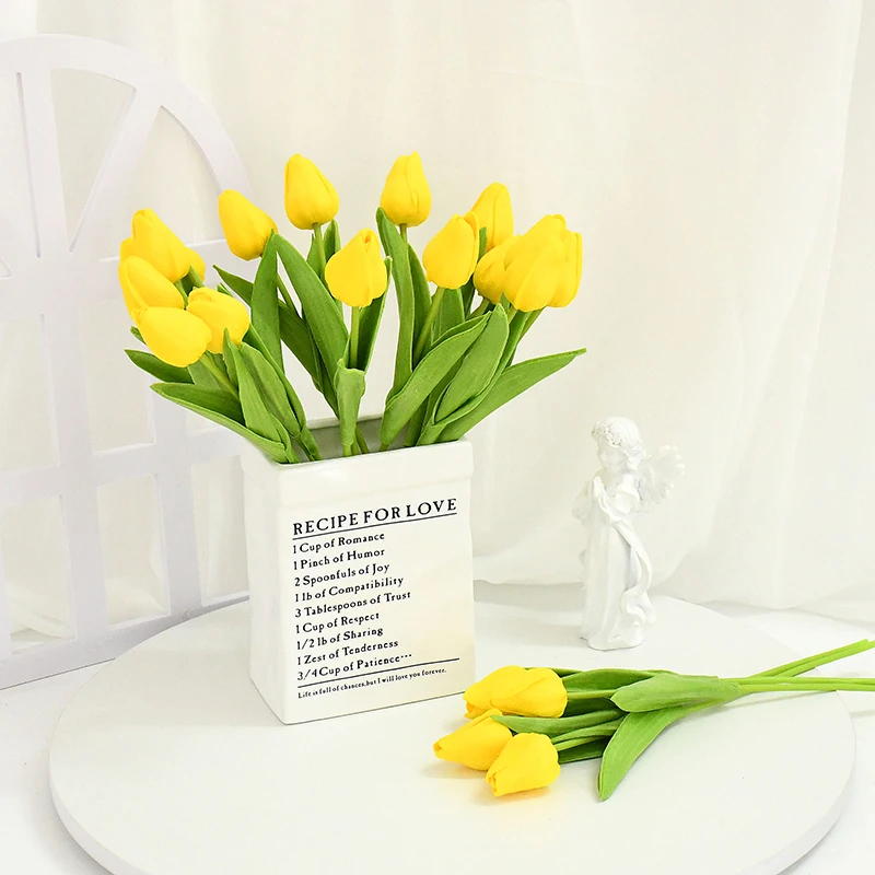 Growhabity – Uv Resistant Lifelike Artificial Tulips Flowers