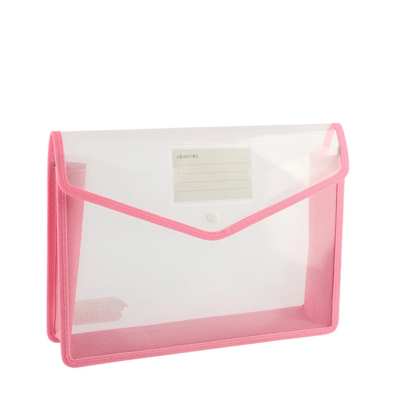 Large Capacity Waterproof Plastic Document Organizer Envelope