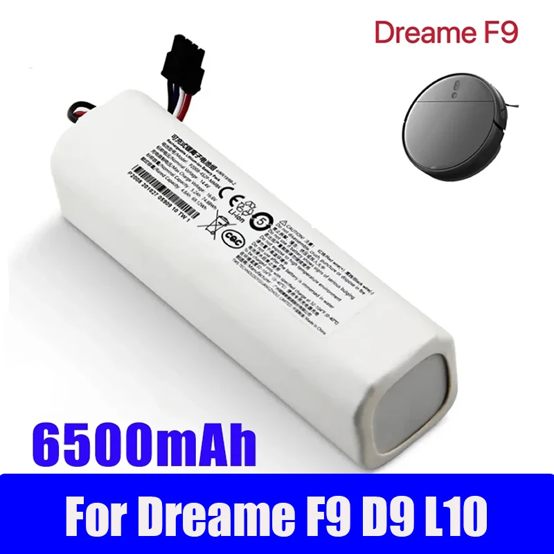 

For Dreame Robot Vacuum Mop Cleaner D9 F9 L10 L10 Pro 5200mAh Lithium-ion Battery Pack 4INR19/66-2