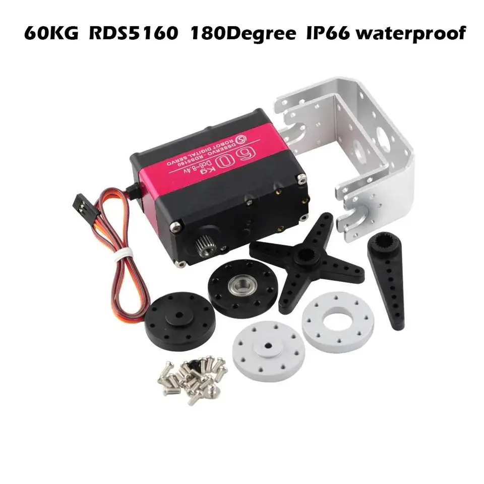 HV Robotic Digital Servo 160kg 150kg 80kg 60kg 35kg 25kg 20kg 17kg Metal Gear Servo Double-Shaft High Torque 180/270 Degree IP66 image 12