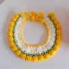 Pet Floral Edge Knitted Bib Collar Cute Adjustable Kitten Dog Cat Decoration Handmade Scarf Necklace Pet Supplies Pet Accessorie 3