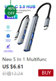 USB C HUB 3.0 Type C 3.1 3/4 Port Multi Splitter Adapter OTG USB for Macbook Pro 13 15 Air Mi Pro HUAWEI PC Accessories