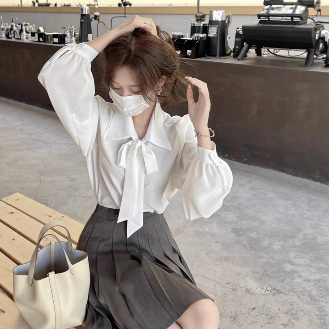 White Lace Women Business Blouse