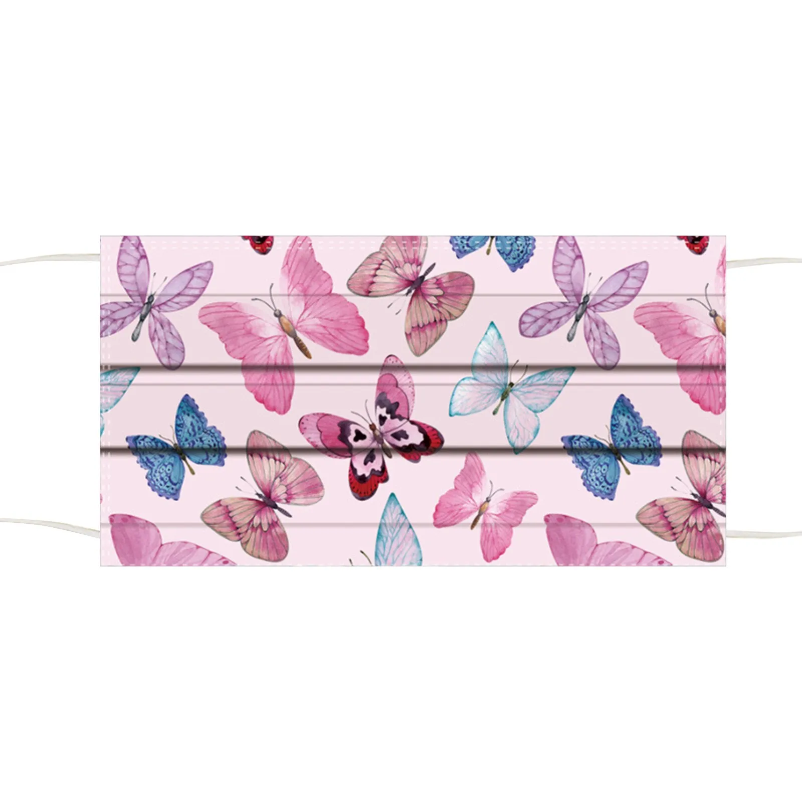 Mixed Color Adult Floral Printing 3-layer Anti-Dust Disposable Mask 10/30/50/100PC face mask disposable face mask