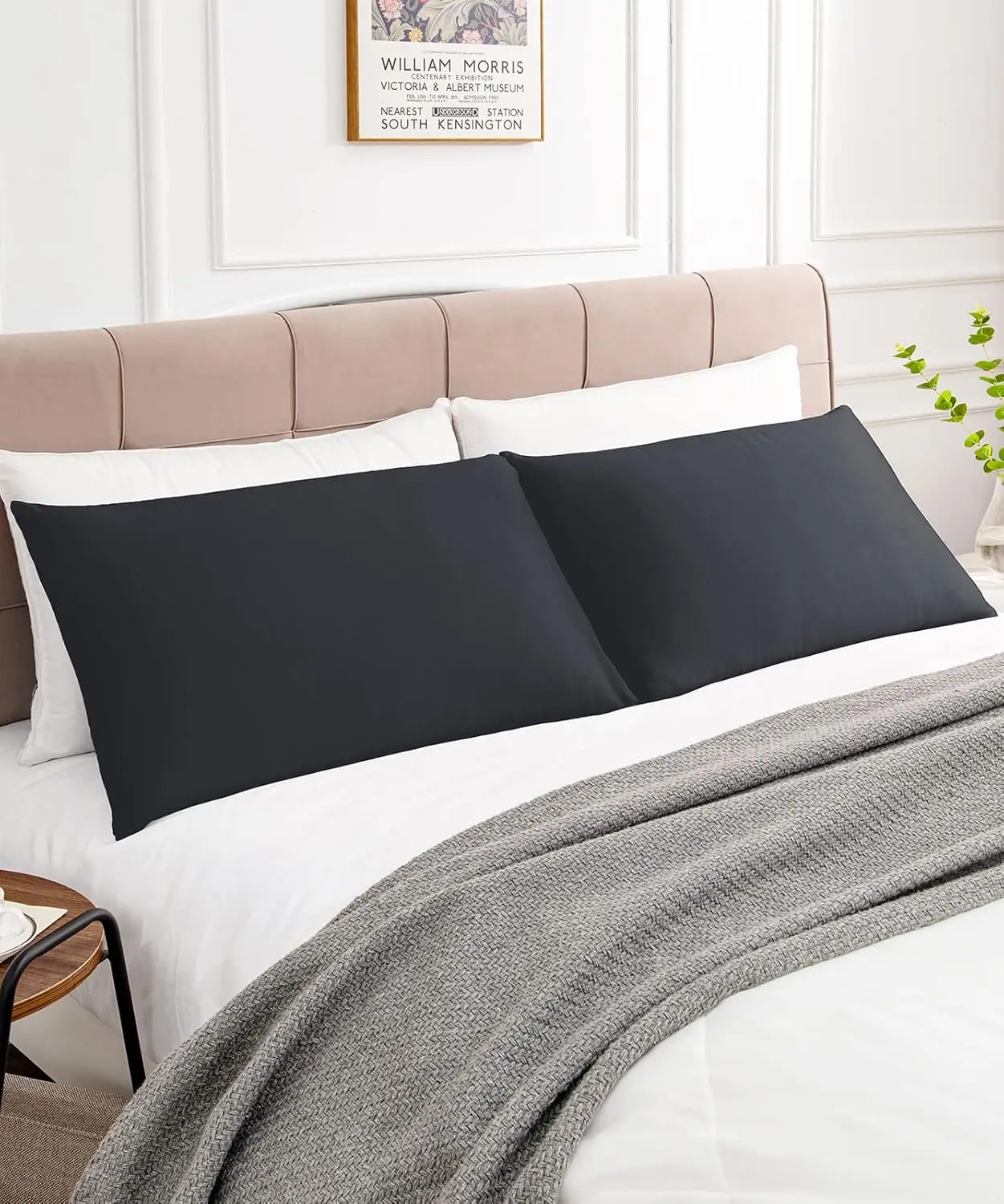 1 Pack Bedding Queen Pillow Cases, Envelope Closure ,Soft Brushed Microfiber Fabric ,Shrinkage and Fade Resistant Pillow Covers 2