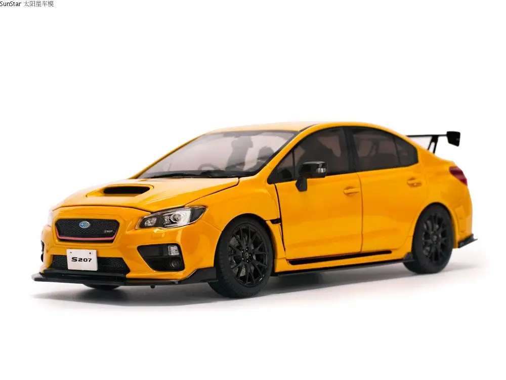 SunStar 1:18 SUBARU S207 NBR выпосылка 2015 Ограниченная серия металлическая статическая