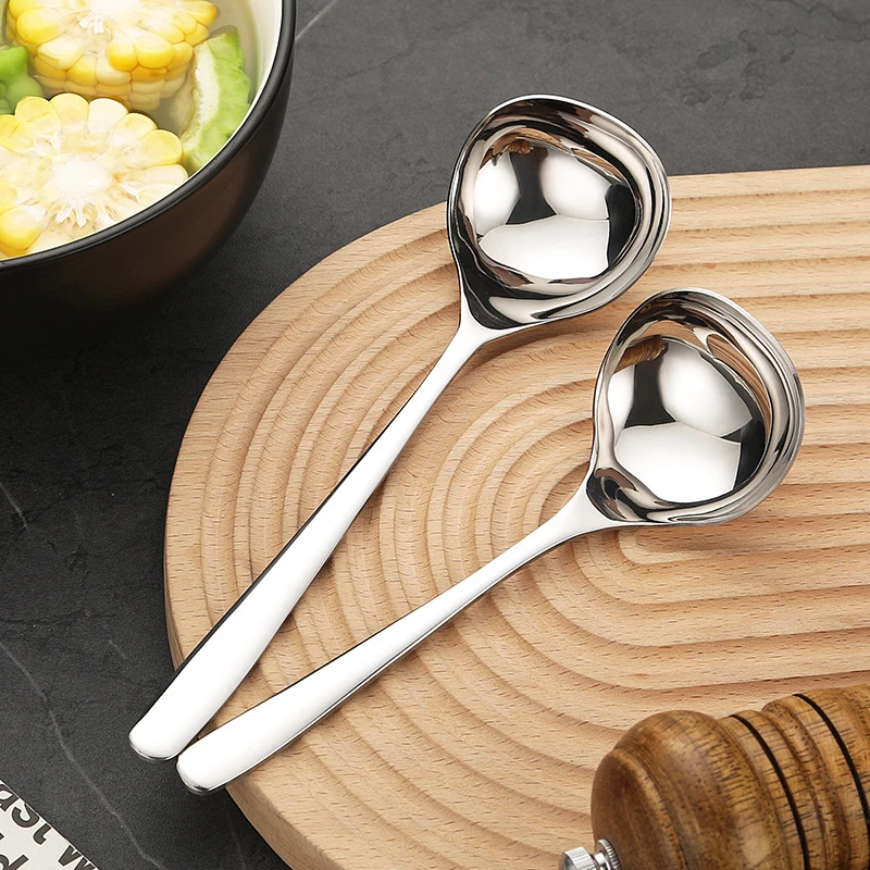 304 Stainless Steel Soup Spoon Deepen Thickened Large Capacity