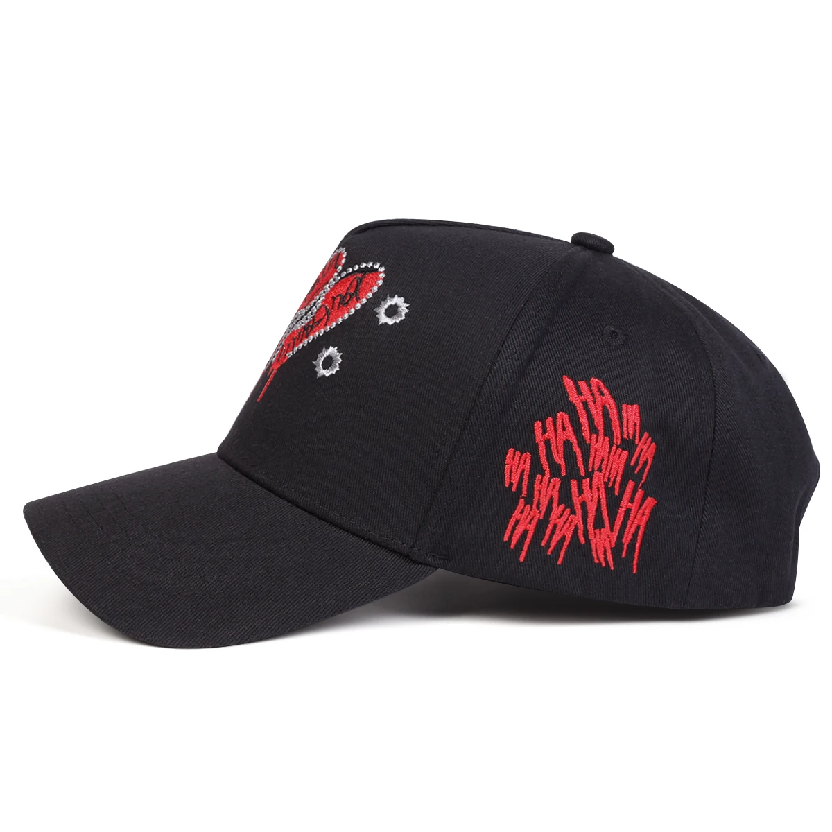 Unisex-Baseballmützen mit Fußabdruck-Stickerei, für Frühling und Herbst, für den Außenbereich, verstellbare Freizeithüte, Sonnenschutzhut, Sportmütze – Detail 2
