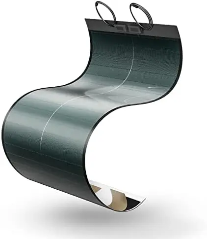 

100W Compact CIGS Thin-Film Flexible Solar Panel, The Most Flexible Solar Panel with Tape for Easy Installation (Compact Version