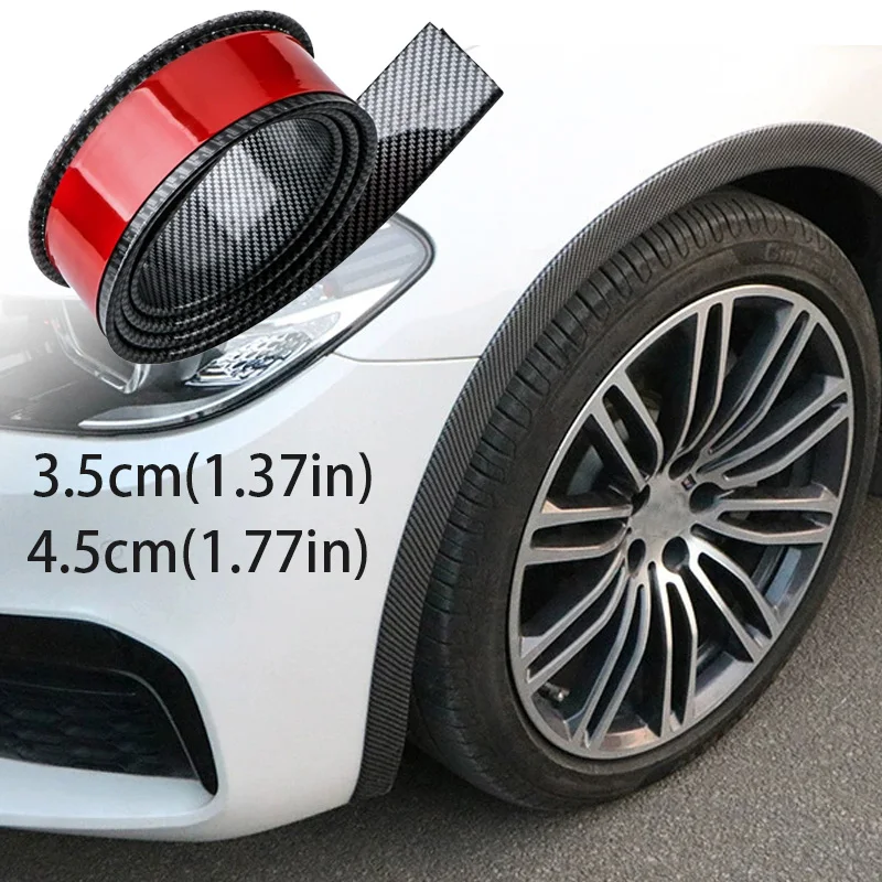 Car Fender Flares Arches Wing Expander Arch Eyebrow Mudguard Lip Body Kit Protector Cover Mud Guard Accessories 1.5 Meters fender flares