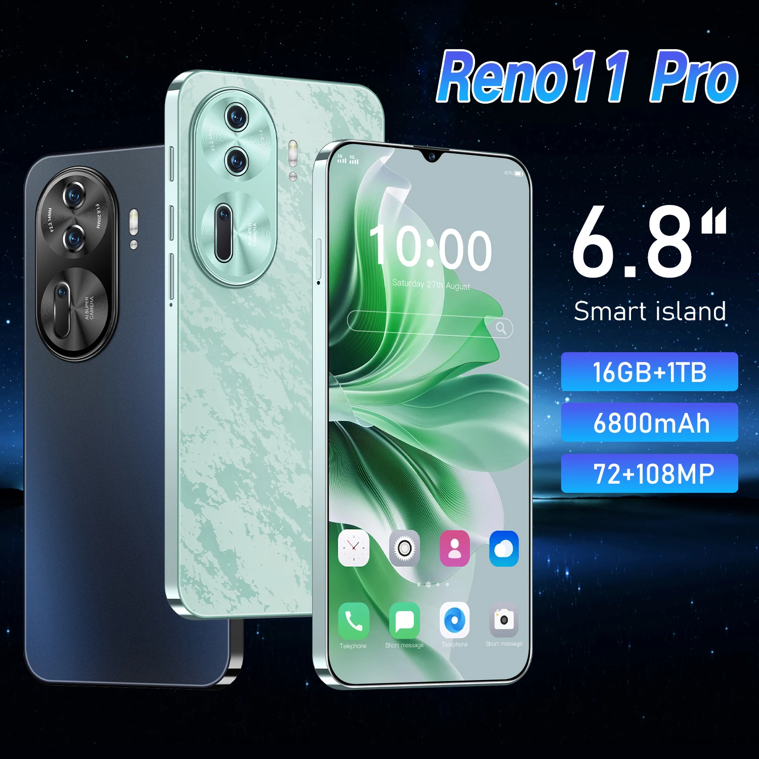 

Смартфон Reno 11 Pro, 2024 дюйма, 6,8 мАч, 9300 МП