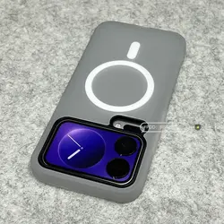 Dopamine Style Magnetic Silicone Case with Bumper for Xiaomi 18 Pro Max (Black)