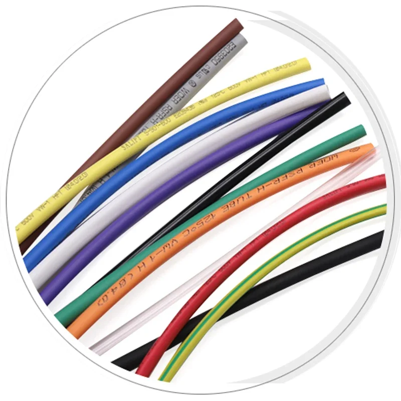 Description Picture 5 of item2M Diameter 0.6 0.8 1 1.5 2 2.5 3 3.5 4 4.5 5 5.5 6 mm Polyolefin Heat Shrink Tube 2:1 Shrink Ratio Insulated Cable Sleeve