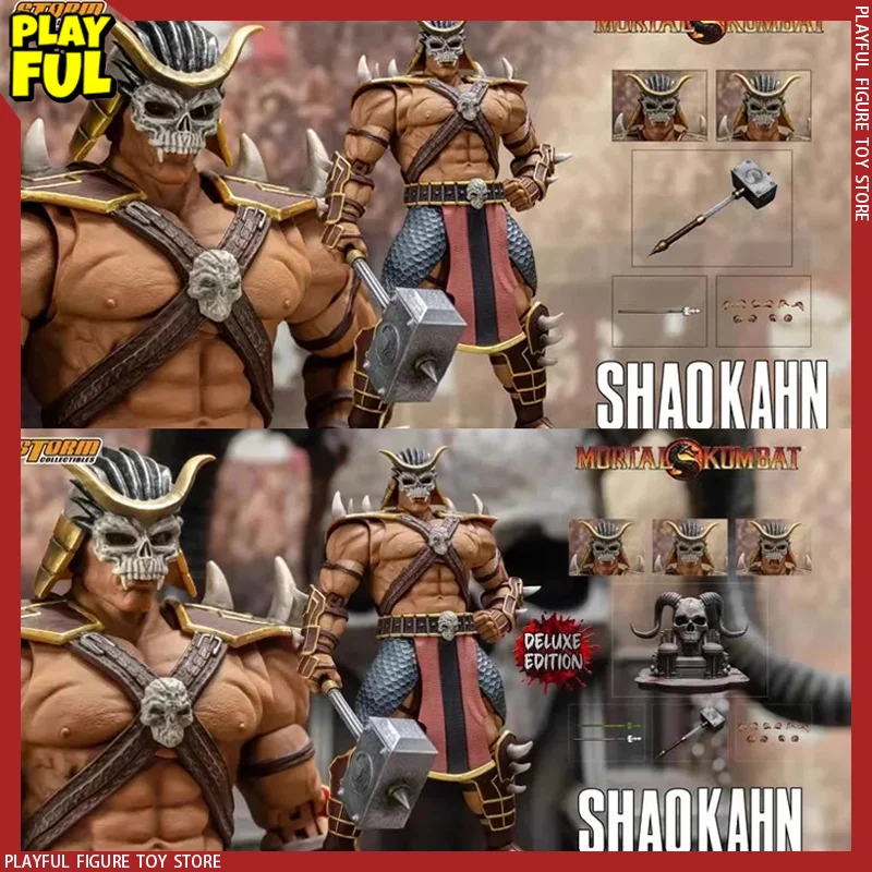 

Original Storm Toys 1/12 Mortal Kombat Series Boss Shao Kahn Throne Dcmk14 Dcmk15 6'' Action Figure Collection Model Statue Toy