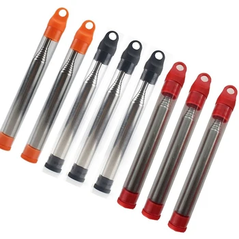 New Stainless Steel Fire Blowing Tube, Pocket Bellow Camping Fire-making Tool, Retractable Windproof Fire Blowing Stick