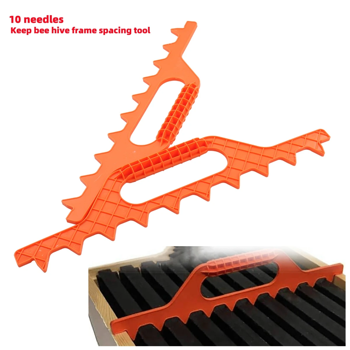 1Pc Keep Bee Hive Frame Spacing Tool 10 Needles Beehive Nest Frame Plastic Distance Measuring Rake 9 Beekeeping Supplies