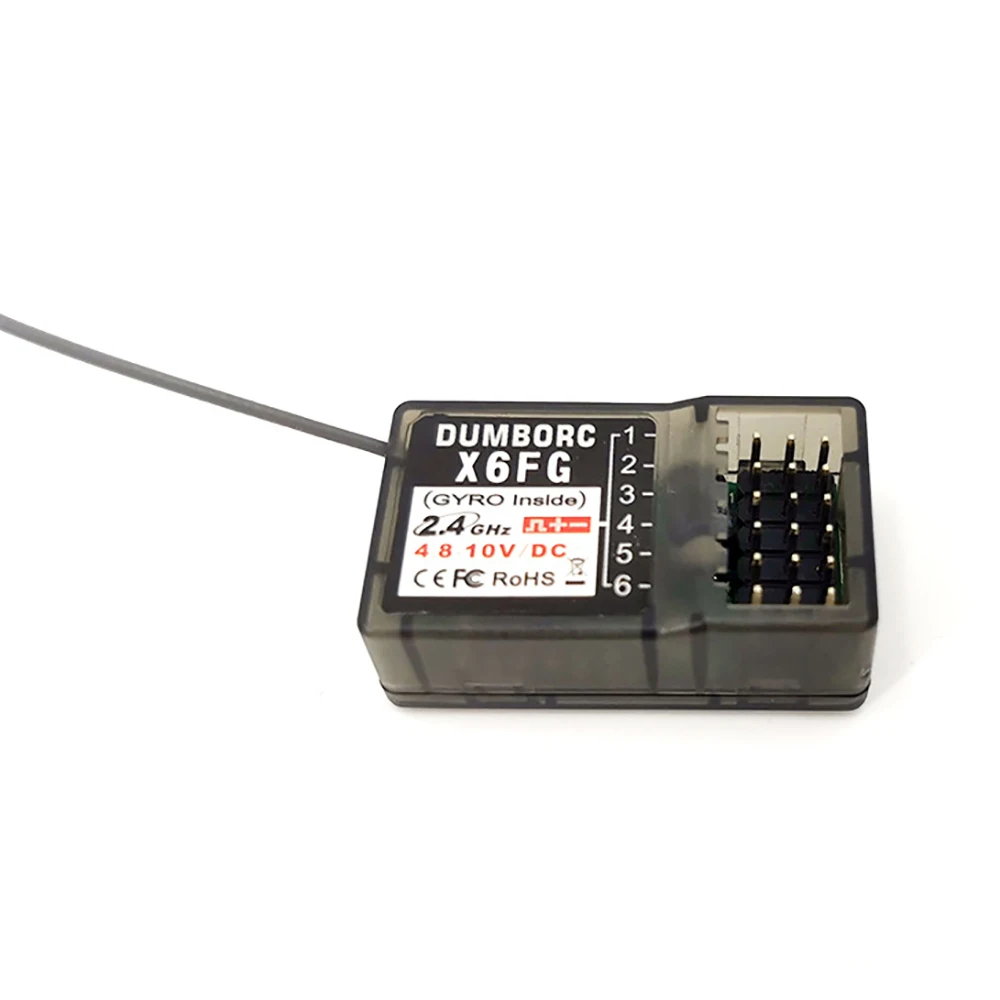 DumboRC X6 2.4GHz 6CH Radio Transmitter X6FG Receiver Built-in