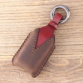 Portachiavi in vera pelle per toyota - KEYYOU portachiavi in vera pelle per toyota Estima Alphard Vellfire 4 pulsanti portachiavi portachiavi custodia