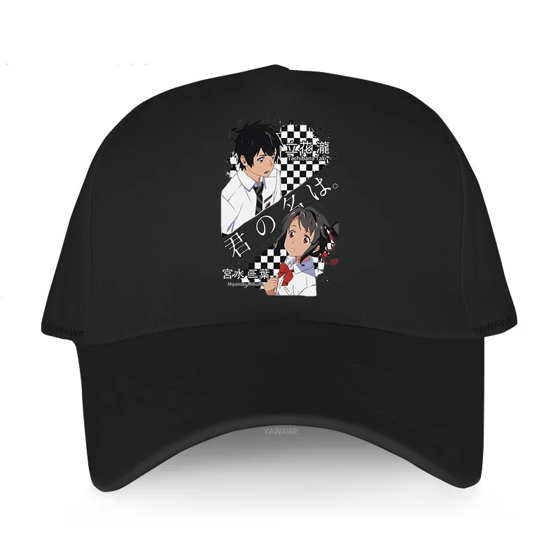 Berretto Da Baseball Primavera Estate Solid Sunhat Kimi No Na Wa Manga Your Nama Taki Tachibana Mitsuha Miyamizu Cotton Yawawe Brand Caps
