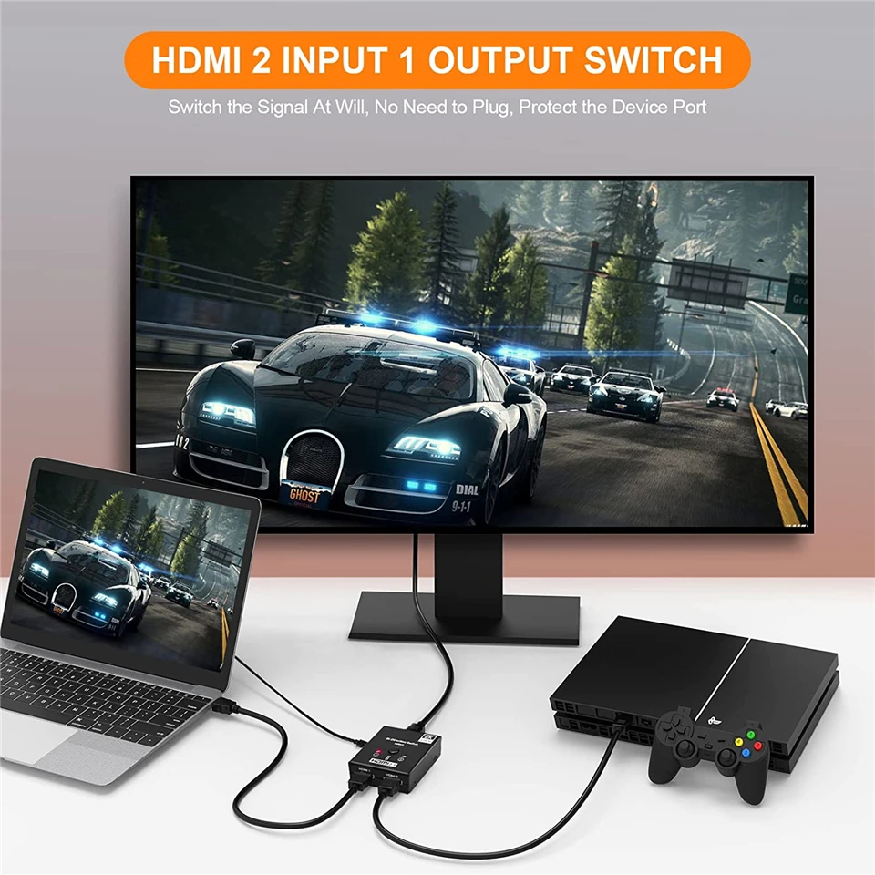 4K 120Hz HD Switch HDMI-compatible Adapter 8K HD Bi-Direction Switcher 1x2/2x1 S
