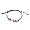 Liban  Flag Bracelet Jewelry Lebanon Maps Black String Bracelet 5