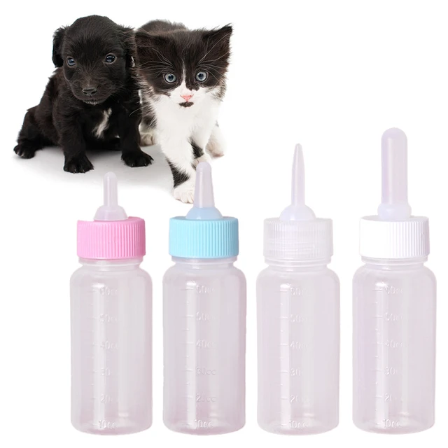 120ml Pet Nursing Kit Milk Bottle Kitten Puppy Nipple Feeder with Scale  Newborn Dog Cat Feeding Supplies - AliExpress