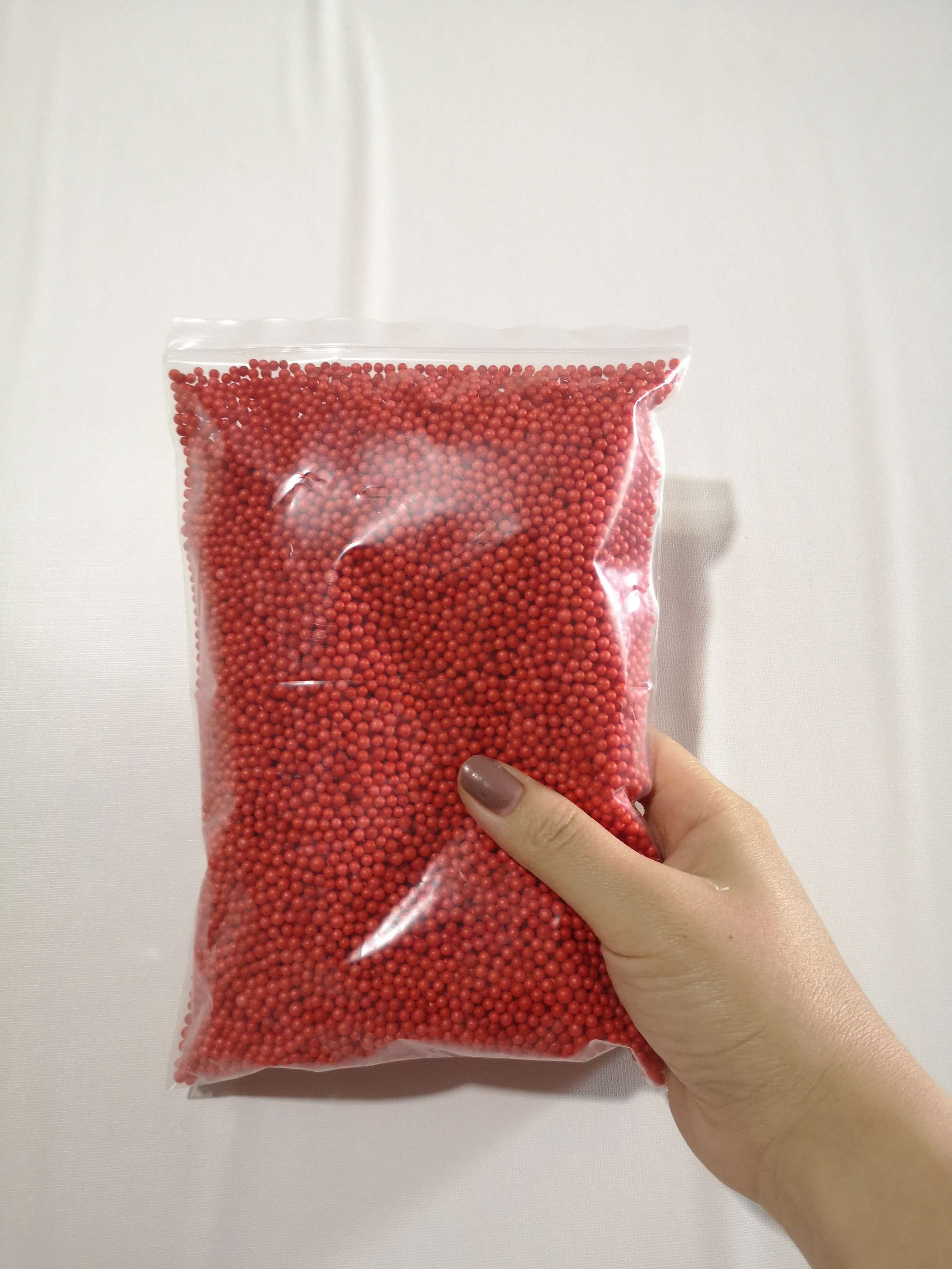 14 gr/beutel 2-4mm DIY Handgemachte Schleim Material Box Make-Up Eimer Füllung Schaum Pellets Über Süße Runde schaum Kugeln – Detail 18