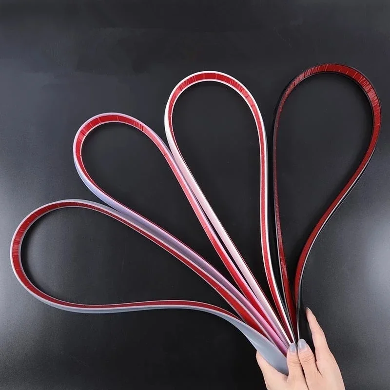 Description Picture 4 of itemRubber Silicone Shower Barrier Water Stopper Bathroom Waterproof Strip Water Retaining Strip Bendable Door Bottom Sealing Strip