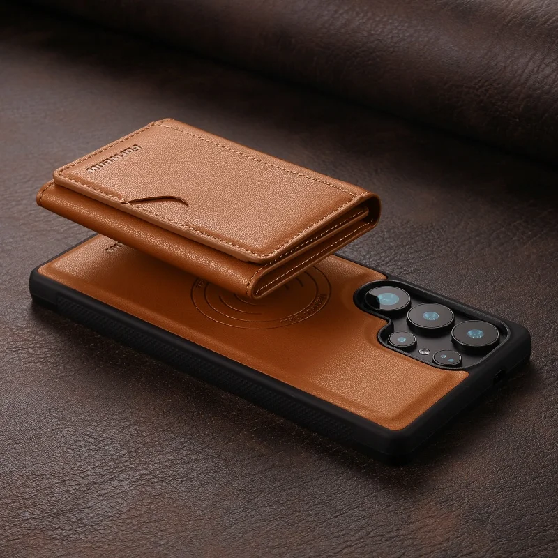 MagSafe Magnetic Leather Wallet Phone Case Cover