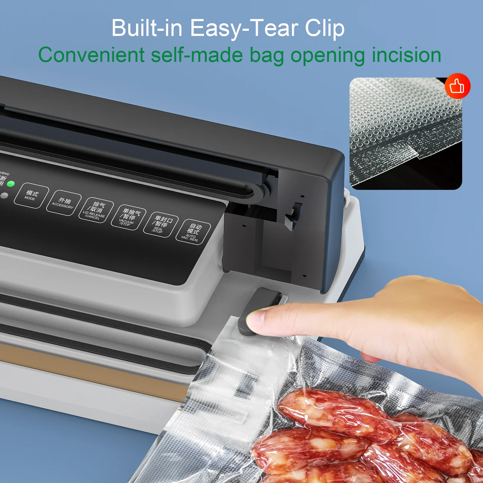 Magic Seal VS3200 Precision Vacuum Sealer Machine Home packaging sealer for plastic storage bags electric sealing packer machine