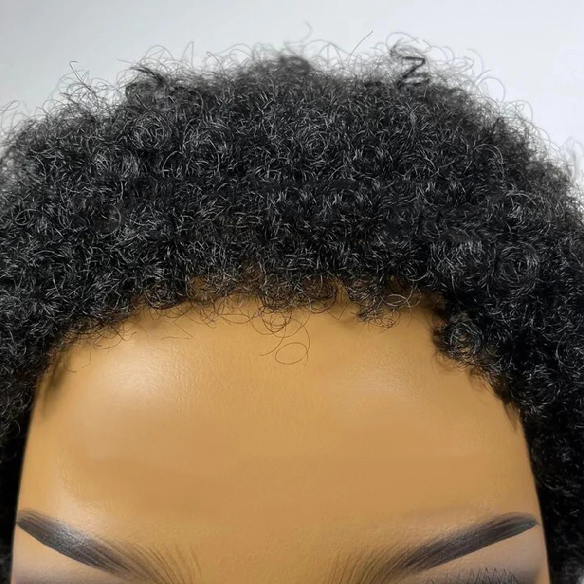 NEW Short Afro Kinky glueless Wig/Afro Wig for gym, 100% human hair Black short Afro Wig for black women 2