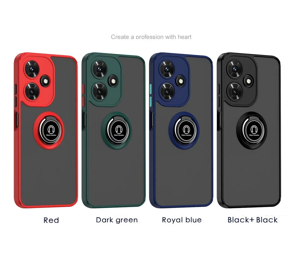 Rotatable Bracket Phone Case with Car Holder and Finger Ring