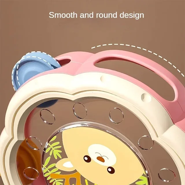 Instruments de musique pour bébé, jouets à tambour, jouets d'apprentissage Montessori pour tout-petits de 1 à 3 ans, développement précoce des mains, jouets musicaux interactifs 4