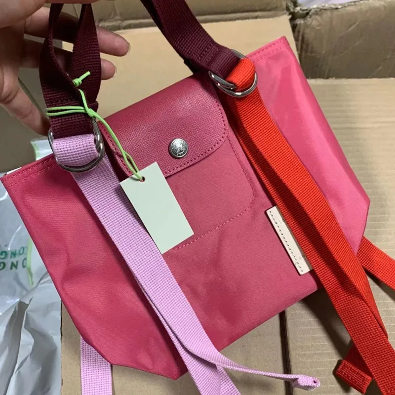 

Women Fashionable And Versatile New Canvas Bag Crossbody Small And Cute Casual Handbag Contrast Colored Nylon Tote Bag For