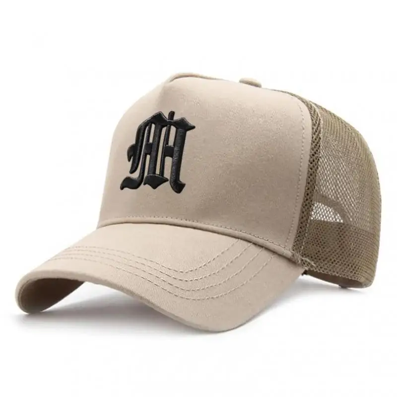 60-65cm Plus Größe Baseball Kappe Für Männer 100% Baumwolle Sommer Mesh Net Trucker Dad 5 Panel Hüfte hop Snap Zurück Frauen Sonne Hüte Gorras – Detail 11
