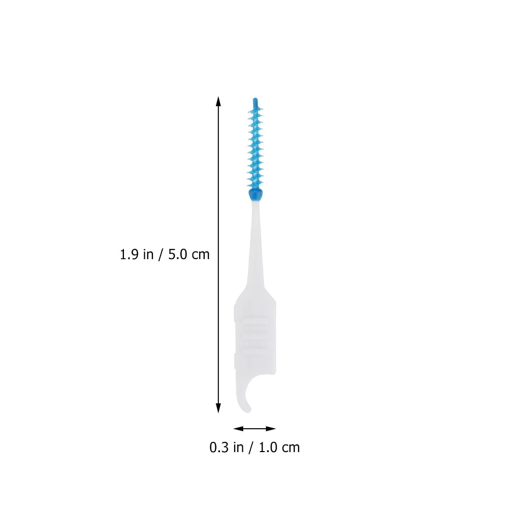 200Pcs 치간 브러쉬 전문 치과 청소 도구 경량 여행 친화적인 치아 클리너는 구취를 방지합니다