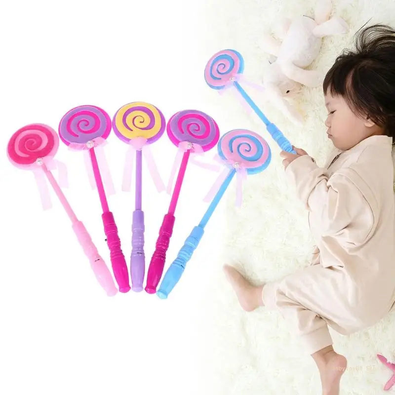 

Y4UD LED Lollipop Fairy Princess Wand Light Glow Stick Party Supplies Lamp