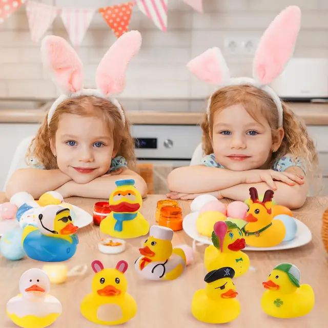 Summer Rubber Ducks for Kids, Assorted Small Rubber Duck in Bulk Mini Rubbers Duckies for Baby Bath & Pool Toys, Cruising 3