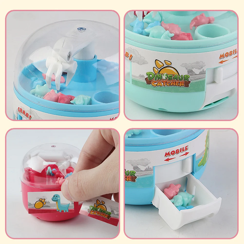 Mini Claw Machine 9 Tiny Stuff Prizes Dinosaur Gashapon Toy Capsule Grabbing And Grabbing Capsule Machine Interactive Toys 5