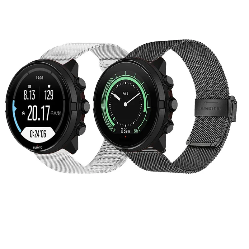

Сменный Браслет для Suunto 7/Suunto 9, металлический спортивный ремешок для часов Suunto 9 Baro/9 Spartan/9 GPS/Peak Pro/DLC, ремешок для часов